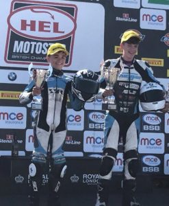 Wilson racing Motostar Thruxton 2017 podium