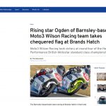 Sheffield Telegraph July 2018 Wilson Racing